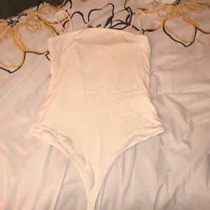White bodysuit from OOTDFASH